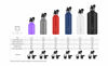 Picture of IRON °FLASK Camping & Hiking Hydration Canteens - 3 Lids (Narrow Straw Lid) Leak Proof Vacuum Insulated Stainless Steel - Hot & Cold Double Walled Sports Water Bottle - Dark Night, 24 Oz