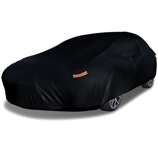 Picture of EzyShade 10-Layer Waterproof Sports Car Cover. See Vehicle Size-Chart for Accurate Fit. All Weather Outdoor Covers. Challenger Charger Monte Carlo. Sun Snow Rain. Black, Size C6 (See Size Chart)