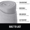 Picture of Gorilla Grip powerGRIP Drawer Shelf and Cabinet Liner, Thick Strong Hold, Non-Adhesive Liners Protect Kitchen Cabinets and Cupboard, Bathroom Drawers, Easy Install, Breathable Mat, 12" x10' Light Gray