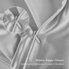 Picture of Silk Pillowcase for Hair and Skin, Mulberry Silk Pillow Cases Queen Size, Smooth Anti Acne Cooling Sleep Both Sides Natural Silk Satin Pillowcases with Hidden Zipper, Gifts for Women Men, Grey