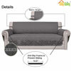 Picture of Easy-Going Reversible Oversized Couch Cover for 3 Cushion Couch Sofa Cover for Dogs Water Resistant Furniture Protector Cover with Foam Sticks for Pet Cat (Oversized Sofa, Gray/Gray)
