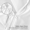Picture of Silk Pillow Cases 2 Pack, Mulberry Silk Pillowcases Standard Set of 2, Health, Smooth, Anti Acne, Beauty Sleep, Both Sides Natural Silk Satin Pillow Cases for Women 2 Pack with Zipper for Gift,White