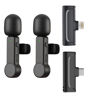 Picture of NPTCL Wireless Microphone for iPhone and Android Phones - 2 Pack Cordless Lavalier Lapel Microphone Noise Canceling Lav Mic for Video Recording Vlog TikTok Instagram