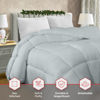 Picture of Utopia Bedding Comforter Duvet Insert, Quilted Comforter with Corner Tabs, Box Stitched Down Alternative Comforter Twin (Light Grey)