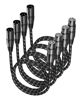 Picture of VANDESAIL XLR Cables, XLR Microphone Cable 3ft 4 Pack, Braided Balanced Mic Cable Male to Female 3 Pin Connector for Microphones, Mixer, Speaker Systems and More