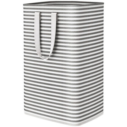 Picture of Lifewit Laundry Hamper Large Collapsible Laundry Basket, Freestanding Waterproof Clothes Hamper Storage with Easy Carry Handles for Clothes in Bedroom Bathroom College Dorm for Adults, Black, 80L