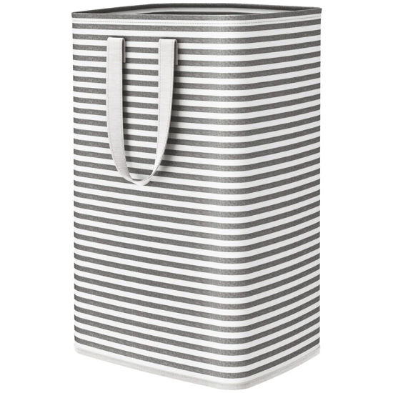 Picture of Lifewit Laundry Hamper Large Collapsible Laundry Basket, Freestanding Waterproof Clothes Hamper Storage with Easy Carry Handles for Clothes in Bedroom Bathroom College Dorm for Adults, Black, 80L