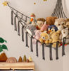 Picture of mirolam Stuffed Animal Storage Hammock Net - Toy Hammock Net for Stuffed Animals Corner - Hanging Stuff Animal Organizer Holder Large Organization Boys Room Decor