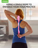Picture of Trideer Stretching Strap Yoga Strap Physical Therapy for Home Workout, Exercise, Pilates and Gymnastics, 10 Loops Non-Elastic Stretch Bands with Aesthetic Packaging for Women & Men (Pink)