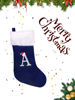 Picture of infleesh 20 Inches Monogrammed Christmas Stockings with Letters,Super Soft Christmas Stockings Large Monogram Stockings Red Letter Stockings for Christmas Holiday Xmas Gift…