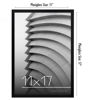 Picture of Americanflat 11x17 Picture Frame in Black - Thin Border Photo Frame with Polished Plexiglass - Wall Picture Frame with Hanging Hardware Included for Horizontal or Vertical Display Format