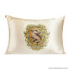 Picture of Kitsch x Harry Potter Hufflepuff Satin Pillowcase with Zipper for Hair & Skin - Double-Sided, Softer Than Silk, Wrinkle-Free, Machine Washable, Frizz Control, Breakout Prevention - Queen/Standard