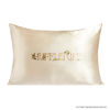Picture of Kitsch x Harry Potter Hufflepuff Satin Pillowcase with Zipper for Hair & Skin - Double-Sided, Softer Than Silk, Wrinkle-Free, Machine Washable, Frizz Control, Breakout Prevention - Queen/Standard