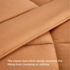 Picture of Bedsure Comforter Duvet Insert - Quilted Comforters King Size, All Season Duvet, Down Alternative Bedding, with 8 Tabs, Gifts for Women/Men, Burnt Orange, King 90 x 102 Inches
