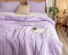 Picture of ROSGONIA King Size Comforter Set Lavender, 3pcs (1 Boho Purple Comforter & 2 Pillowcases), Soft Bedding Lightweight Bedspread Blanket Quilts
