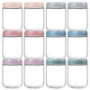 Picture of NETANY 12-pack 16oz Glass jars with Airtight Lids, Overnight Oats Containers with Lids, Wide mouth Mason Salad jars, Glass Food Storage Containers for Snacks Yogurt Spice Sugar