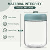 Picture of NETANY 12-pack 16oz Glass jars with Airtight Lids, Overnight Oats Containers with Lids, Wide mouth Mason Salad jars, Glass Food Storage Containers for Snacks Yogurt Spice Sugar
