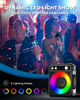 Picture of VOSOCO Karaoke Machine, Portable Bluetooth Karaoke Speaker with 2 Wireless Microphones, PA System for Adults Kids with LED Lights, Supports REC/FM/AUX/USB/TF for Home Party