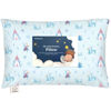 Picture of Toddler Pillow with Pillowcase - 13x18 My Little Dreamy Pillow, Organic Cotton Toddler Pillows for Sleeping, Kids Pillow, Travel Pillows, Mini Pillow,Nursery Pillow,Toddler Bed Pillow(Enchanted Frost)