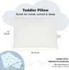 Picture of Toddler Pillow with Pillowcase - 13x18 My Little Dreamy Pillow, Organic Cotton Toddler Pillows for Sleeping, Kids Pillow, Travel Pillows, Mini Pillow,Nursery Pillow,Toddler Bed Pillow(Enchanted Frost)