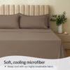 Picture of LuxClub 6 PC Full Sheet Set, Breathable Luxury Bed Sheets, Deep Pockets 18" Eco Friendly Wrinkle Free Cooling Bed Sheets Machine Washable Hotel Bedding Silky Soft - Dark Khaki Full