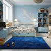 Picture of Ophanie Blue Rug, Boys 4x6 Rugs for Bedroom Royal Dark Blue Carpet Nursery Aesthetic, Kids Playroom Navy Area Rugs for Girls Teen Home Decor, Fluffy Shag Bedside Floor Living Room Carpet