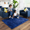 Picture of Ophanie Blue Rug, Boys 4x6 Rugs for Bedroom Royal Dark Blue Carpet Nursery Aesthetic, Kids Playroom Navy Area Rugs for Girls Teen Home Decor, Fluffy Shag Bedside Floor Living Room Carpet