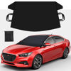 Picture of EcoNour Windshield Cover for Ice and Snow | Windshield Frost Cover with Elastic Strap | Windproof Double Strap Design | Water, Heat & Sag-Proof Car Windshield Snow Cover | Medium (69" x 42")