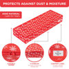 Picture of Premium Wrapping Paper Storage Container -Durable Material 600D tear-proof - Fits up to 27 Paper Rolls -Extra Pockets for Ribbons & Bows. Underbed Gift Wrap Organizer, Ideal for Holiday Christmas, etc