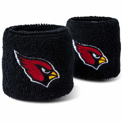 Picture of Franklin Sports unisex Wristbands Franklin Sports NFL Arizona Cardinals Embroidered Wristbands, Team Specific, OSFM US