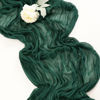 Picture of Socomi Cheesecloth Table Runner 10ft Gauze Boho Rustic Emerald Green Cheese Cloth Table Runner for Wedding Bridal Shower Fall Thanskgiving Decoration 10pcs Emerald Green