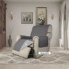 Picture of Easy-Going Recliner Chair Slipcover Reversible Sofa Cover Water Resistant Couch Cover Furniture Protector with Elastic Straps for Pets Dog (Recliner 22 inch, Gray/Light Gray)