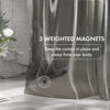 Picture of AmazerBath 72x78 Long Shower Curtain Liner, Clear Black Plastic Shower Curtain Liner, Waterproof PEVA Shower Liner, Cute Lightweight Shower Curtains for Bathroom with 3 Magnets & Rustproof Grommets