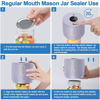 Picture of Electric Mason Jar Vacuum Sealer Kit for Wide Mouth and Regular Mouth Mason Jar - Purple