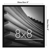 Picture of Americanflat 8x8 Picture Frame in Black - Use as 6x6 Picture Frame with Mat or 8x8 Frame Without Mat - Thin Border Square Picture Frame, Shatter-Resistant Glass, and Easel for Wall or Tabletop