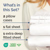 Picture of Extra Deep Twin Sheet Set - 4 Piece Breathable and Cooling Sheets - Hotel Luxury Bed Sheets Set - Easy Fit - Soft, Wrinkle Free and Comfy Sheets Set - Antique White Sheet Set with Extra Deep Pockets