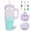 Picture of BJPKPK Tumbler With Handle 30 oz Stainless Steel Insulated Tumbler With Lid And Straw For Water Or Ice Coffee,Oasis