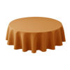 Picture of Biscaynebay Textured Fabric Round Christmas Tablecloths 60", Bronze Water Resistant Spill Proof Fabric Tablecloths for Kitchen, Dining, Wedding, Parties Machine Washable