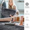 Picture of OLANLY 2x4 Machine Washable Runner Rugs for Hallway, Soft Fluffy Shaggy Bedside Rugs for Bedroom, Living Room, Indoor Floor Carpet for Kids Girls and Boys, Nursery Rooms, Home Decor Aesthetic, Grey