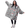 Picture of Catalonia Oversized Hoodie Blanket Sweatshirt, Wearable Sherpa Giant Pullover for Adults Men Women Teenagers Wife Girlfriend Gift, Ugly Christmas Sweater