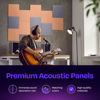Picture of Ekkogo Acoustic Panels 12-Pack Soundproof Wall Panels 12''X12''X0.4'' Sound Panels High Density Sound Dampening Panels - [Peach Beige Square]