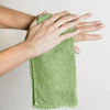 Picture of Utopia Towels 12 Pack Cotton Washcloths Set - 100% Ring Spun Cotton, Premium Quality Flannel Face Cloths, Highly Absorbent and Soft Feel Fingertip Towels (Beige, Plum, Sage Green, Navy)