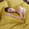Picture of Bedsure King Size Comforter Set Mustard Yellow - Bed in a Bag King Size 7 Pieces, Pintuck Bed Set Gift for Family, Pinch Pleat Mustard Yellow Comforter with Sheets, Pillowcases & Shams