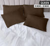 Picture of Utopia Bedding Queen Pillow Cases - Pack of 4 - Envelope Closure - Soft Brushed Microfiber Fabric - Shrinkage and Fade Resistant Pillow Covers Queen Size 20 X 30 Inches (Queen, Brown)