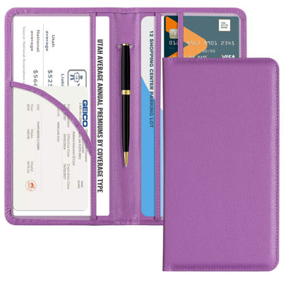 Picture of CoBak Car Registration and Insurance Holder - Vehicle Glove Box Car Organizer,Auto Truck Comparment Accessories Case with Magnetic Closure for Essential Document,Driver License,Cards