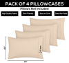 Picture of Utopia Bedding King Pillow Cases - 4 Pack - Envelope Closure - Soft Brushed Microfiber Fabric - Shrinkage and Fade Resistant Pillow Covers King Size 20 X 40 Inches (King, Beige)