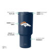 Picture of Simple Modern Officially Licensed NFL Denver Broncos 30 oz Tumbler with Flip Lid and Straws | Insulated Cup Stainless Steel | Gifts for Men Women | Trek Collection | Denver Broncos