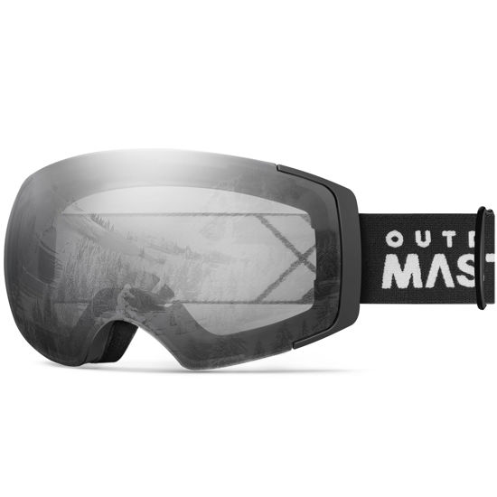 Picture of OutdoorMaster Ski Goggles PRO - Frameless, Interchangeable Lens 100% UV400 Protection Snow Goggles for Men & Women (Photochromic Gray VLT10%-80%)