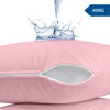 Picture of Utopia Bedding Waterproof Pillow Protector Zippered (2 Pack) King Pink - Bed Bug Proof Pillow Encasement 20 x 38 Inches