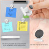 Picture of 12Pack Fridge Magnets Refrigerator Magnets Magnetic Clips Heavy Duty for Fridge, Clips Magnets Whiteboard Magnets Clips Detailed List Display Paper Fasteners on Home& Office& Teaching (White, 12)